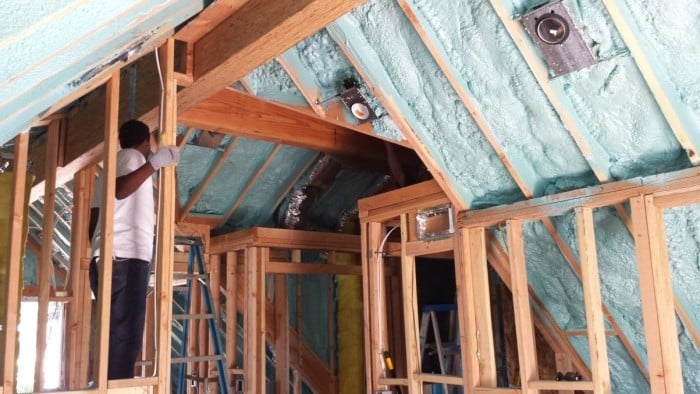 Custom Residential Wine Cellar with-Closed-cell-Spray-Foam-Insulation-Installed by Burton & Clark