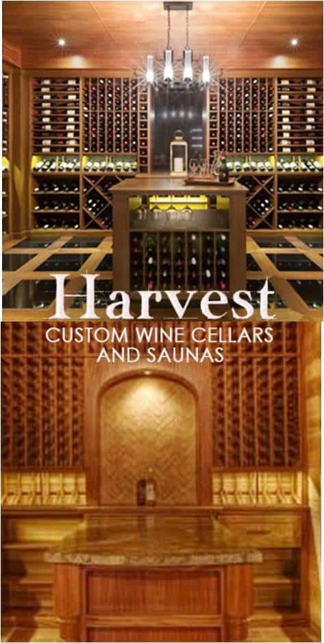 Wooden Custom Wine Racks Manufactured by Harvest Custom Wine Cellars & Saunas