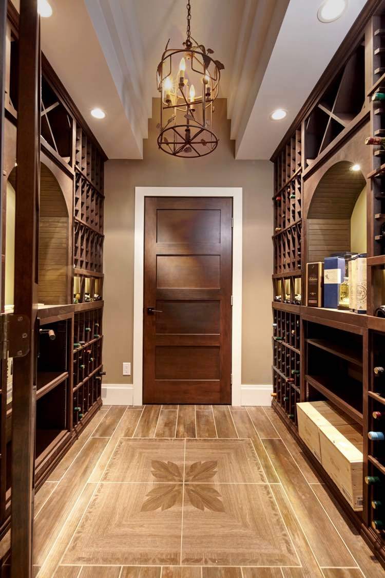 Solid Wood Wine Cellar Door