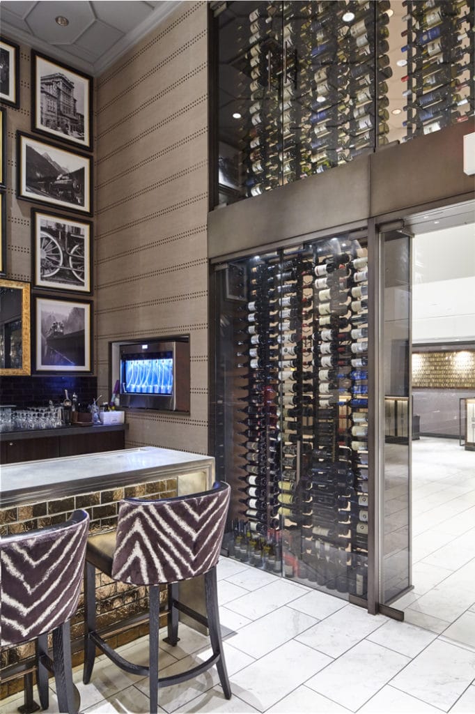 Metal Wine Racks Installed in a Commercial Wine Cellar by Los Angeles Experts