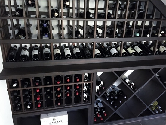 Alder Custom Wine Racks by IronWine Cellars Los Angeles Project