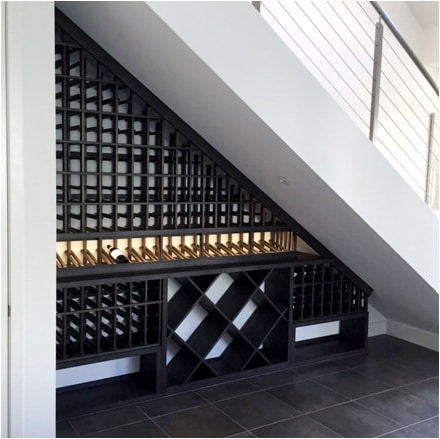 Under stair 2025 wine cellar design