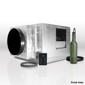 Ducted Split Quantum 12000 by WhisperKOOL with bottle probe and thermostat