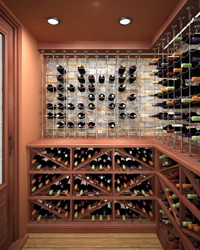 Cable Wine Systems Wine Racks are Perfect for Contemporary Wine Cellars