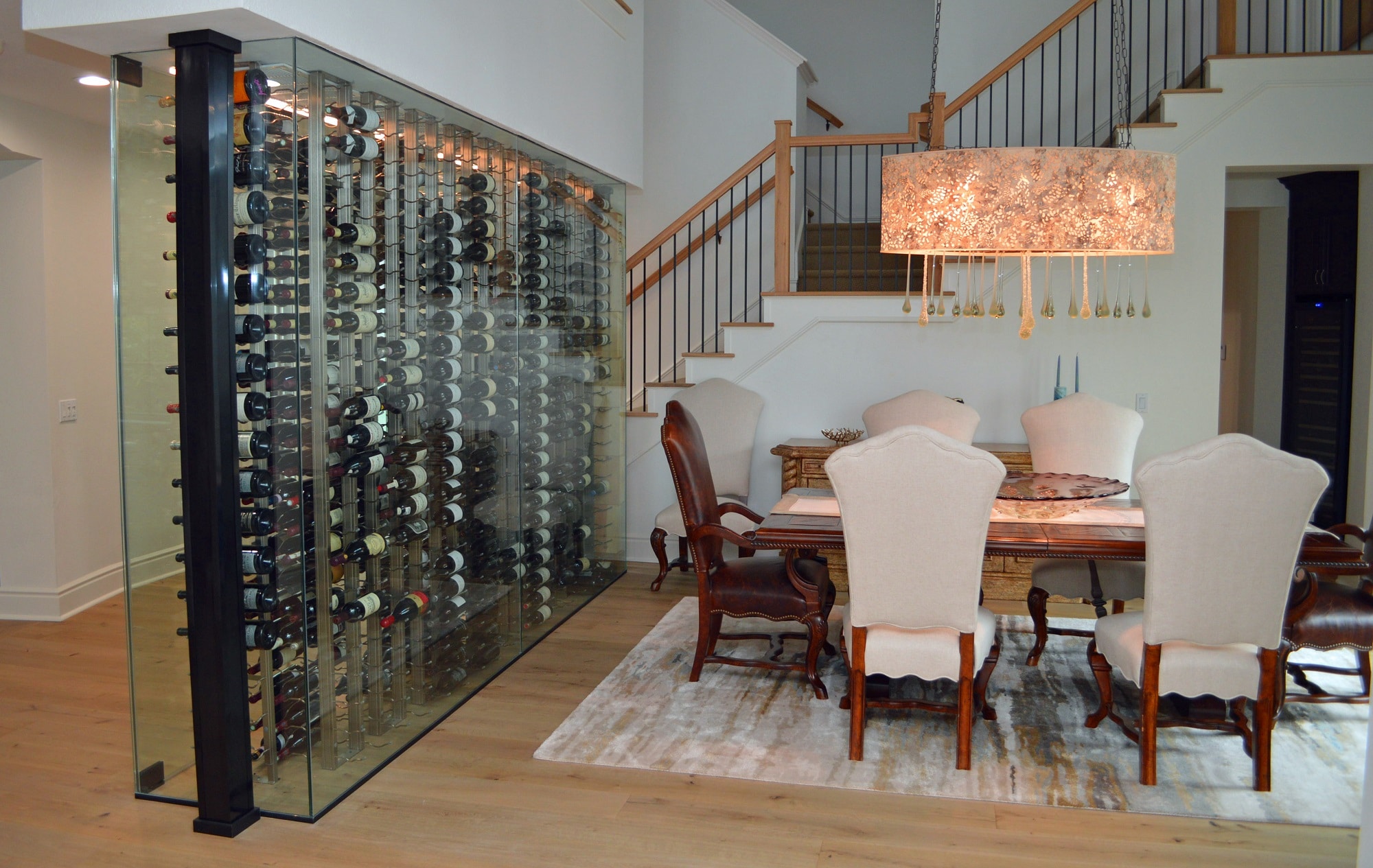 living room wine rack