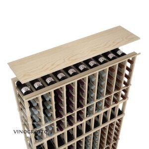 Vinogrotto Display Racks 10 Column Solid Top Shelf