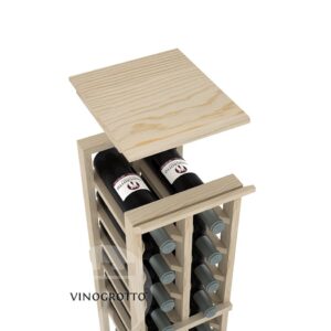 Vinogrotto Display Racks 2 Column Solid Top Shelf