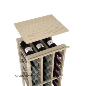 Vinogrotto Display Racks 3 Column Solid Top Shelf