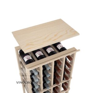 Vinogrotto Display Racks 4 Column Solid Top Shelf