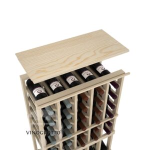 Vinogrotto Display Racks 5 Column Solid Top Shelf