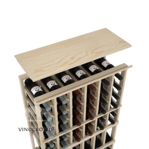 Vinogrotto Display Racks 6 Column Solid Top Shelf