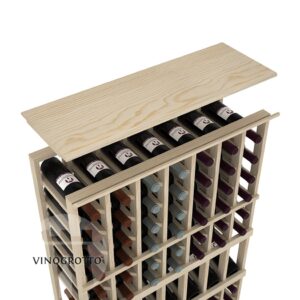 Vinogrotto Display Racks 7 Column Solid Top Shelf