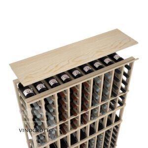 Vinogrotto Display Racks 9 Column Solid Top Shelf