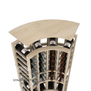 Vinogrotto Display Racks Curved Corner Solid Top Shelf
