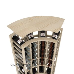 Vinogrotto Display Racks Curved Corner Solid Top Shelf