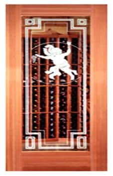 wine-rack-visible-through-the-wooden-wine-cellar-door-with-glass-panel-