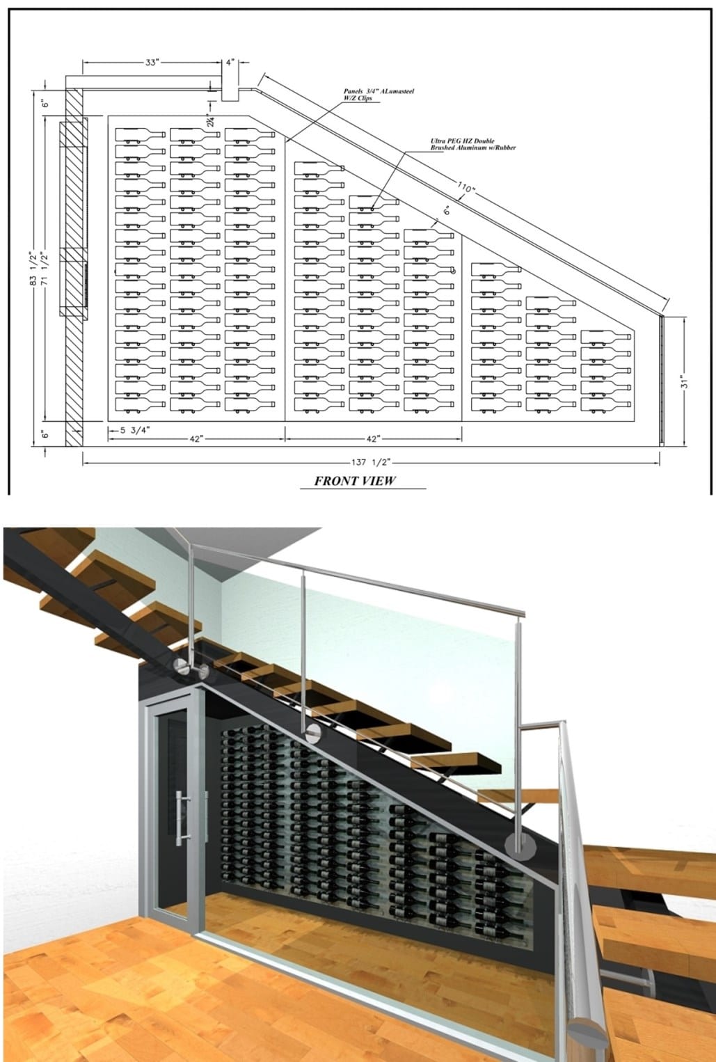 3D Design for a Contemporary Wine Cellar