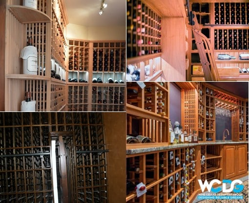 Traditional Home Wine Cellars by California Builders 