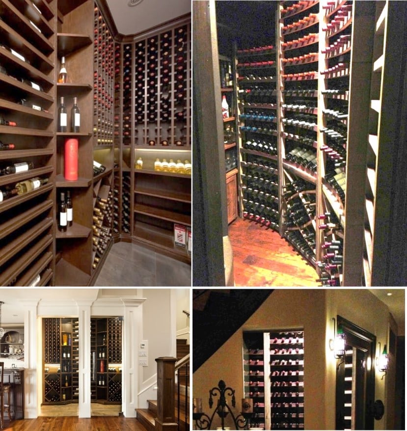 Elegant Traditional Home Wine Cellars