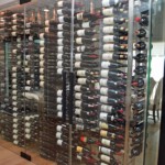 This stunning glass wine cellar holds an incredible 900 bottles!