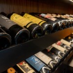 What beautiful bottles would you display in your own transitional home wine cellar?